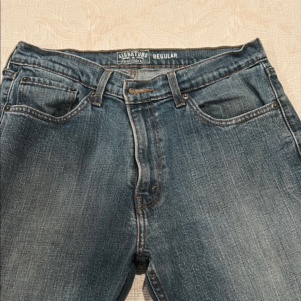 Signature by Levi Strauss Men's Blue Jeans